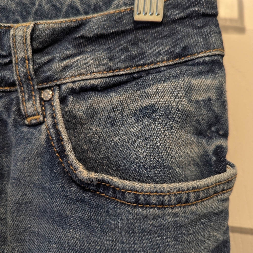 Anine Bing Roxanne Button Fly Split Hem Denim Blue Jeans Size 26 *GUC - Picture 9 of 13